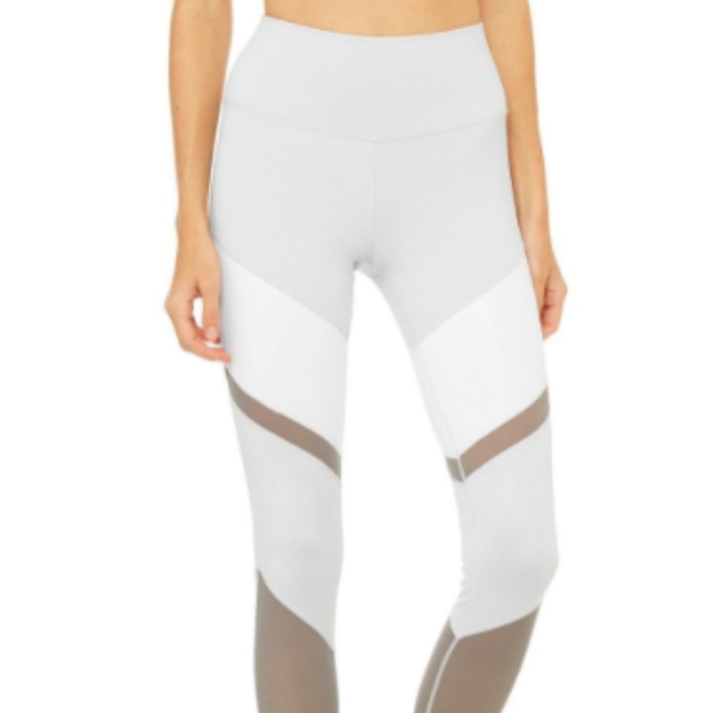 ALO Yoga Grey High Waist Sheila Leggings Size XS NEW